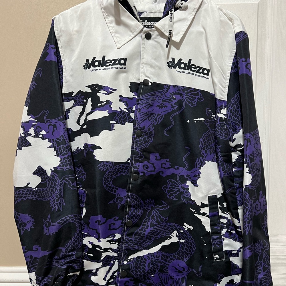 Valeza Black and Purple Dragon Jacket